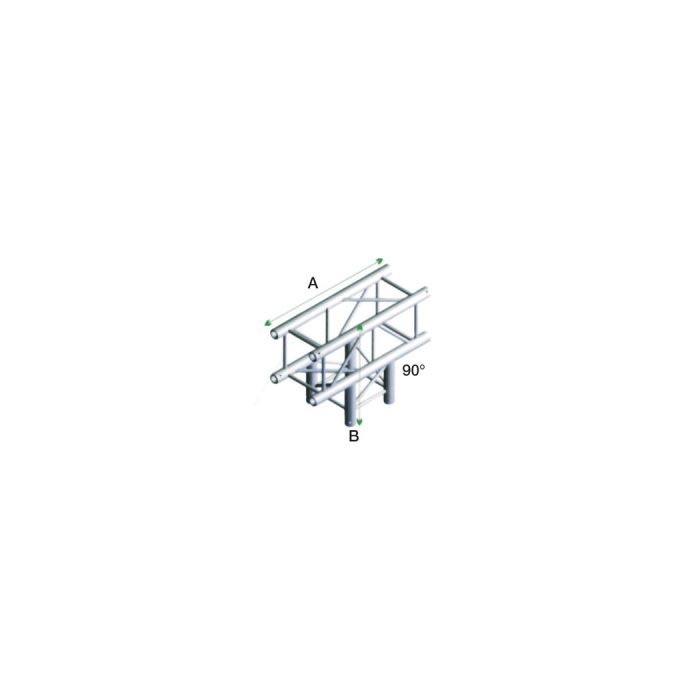 Milos QTF35 Vierkant Truss T Kruis 3-way