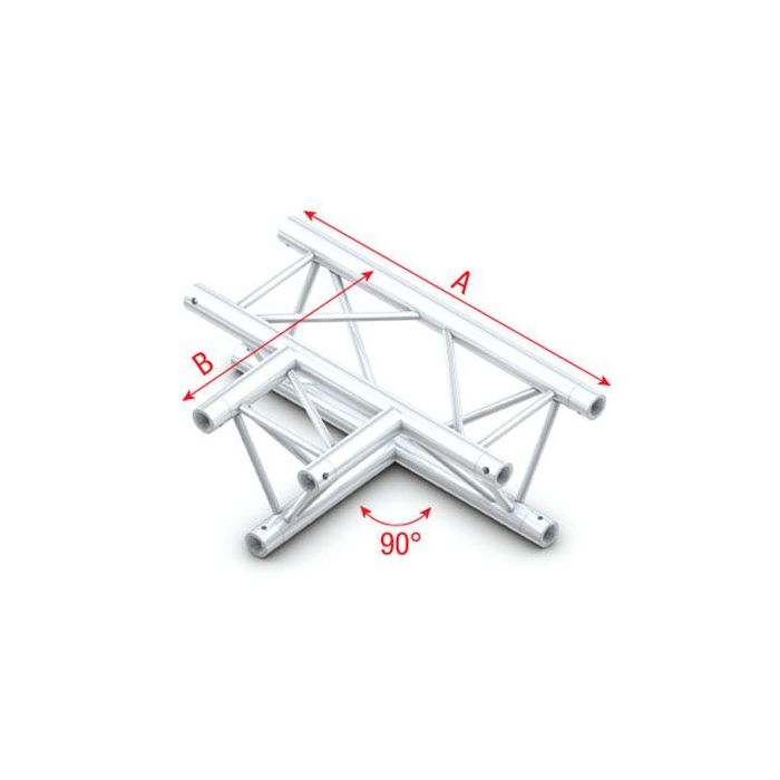 Milos ATU36 - GT30017 90° 3-way horizontal Pro-30 Triangle G Truss