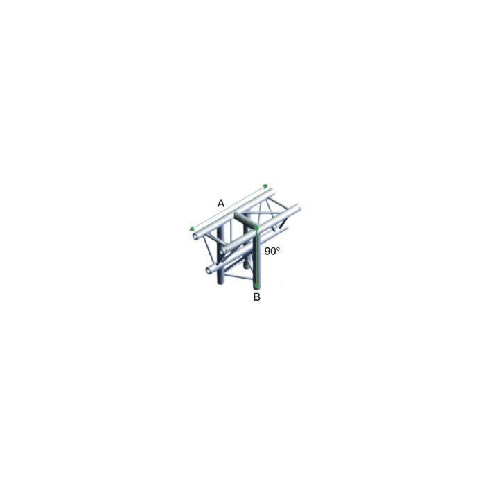 Milos ATU35 - GT30018 Driehoek Truss T-Cross Vertical 3-Way Apex Down