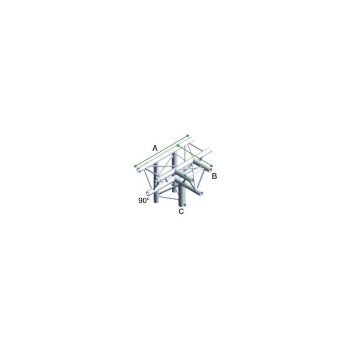 Milos ATU41 - GT30020 Driehoek Truss T-Cross + Down 4-Way