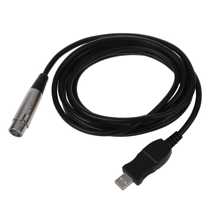 Female XLR naar USB microfoon kabel 3 mtr plug en play microfoon naar uw pc