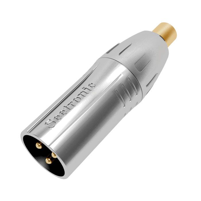 Seetronic XLR 3P male naar RCA female verloop