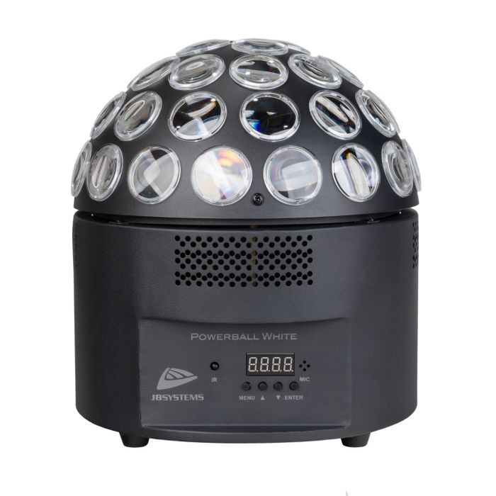 JB Systems POWERBALL COLOR  200W LED alternatief voor de  spiegelbol met pinspots