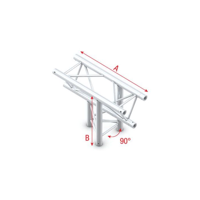 Milos ATB37 - PT30023 T-Cross up/down 3-way Pro-30 Triangle P Truss