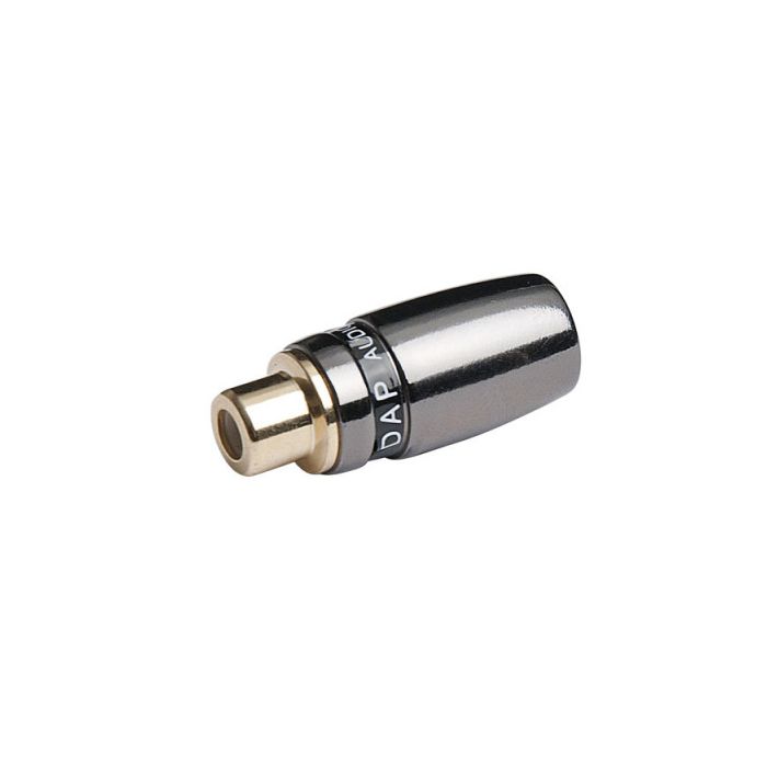 RCA plug female zwart