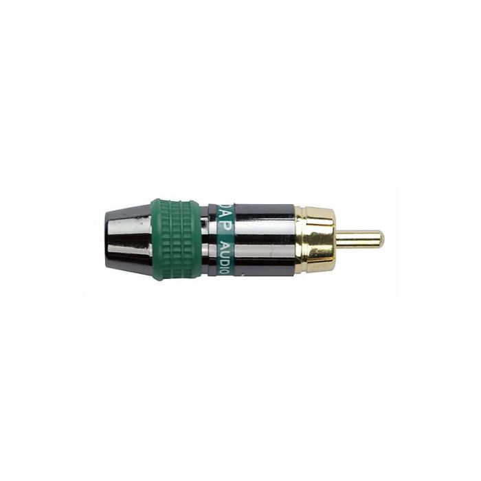 RCA plug groen