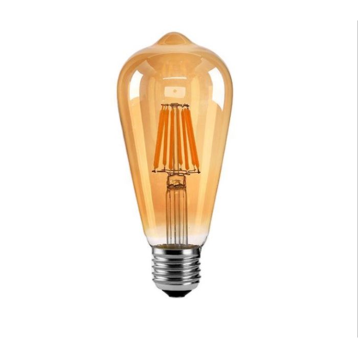 Led Designlamp ST64C - 4W - 2700K - E27 - SMOKED - 220V - DIMMABLE