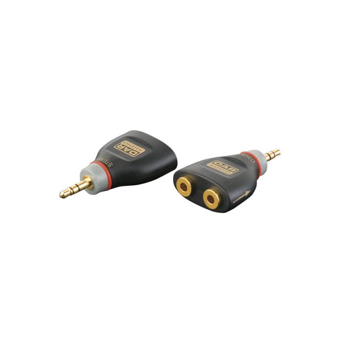 XGA44 - Mini Jack Male stereo naar  2 x Mini Jack Female ( splitter )